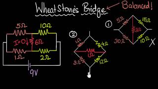 Jembatan Wheatstone & logikanya | Arus listrik | Fisika | Akademi Khan