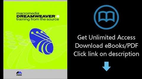 Macromedia Dreamweaver 4: Training from the Source