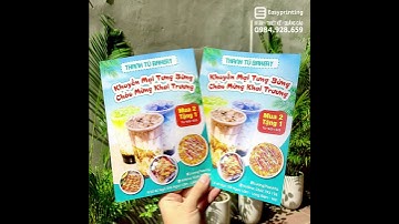 💯💯💯 IN TỜ RƠI VỚI CHỈ TỪ 500Đ/TỜ🎯 TỜ RƠI IN MÀU 2 MẶT, GIẤY BÓNG, IN OFSET MÀU SẮC BỀN, TƯƠI ĐẸP