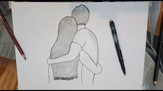 Couple Art With Shading Ayesha Arts
