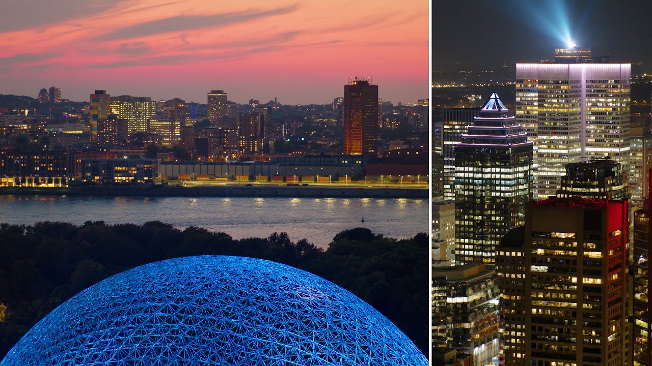 MONTREAL IN 8K | Best Drone shots at Sunrise, Sunset, Dusk & Night | DJI Inspire 3 Drone Pilot