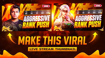 Make This Viral 🔥 Live Stream Thumbnail for (Bgmi / PUBG) | Live Stream Bgmi Thumbnail Tutorial