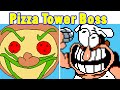 FNF x  Peppino VS Snick.EXE vs Pizza Tower Boss | Dish Served Hot V1 &amp; V2 &amp; V3