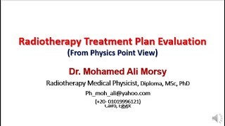 Radiotherapy Treatment Plan Evaluation