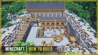 Minecraft How to Build a Medieval Mine with Mine Entrance (Tutorial)