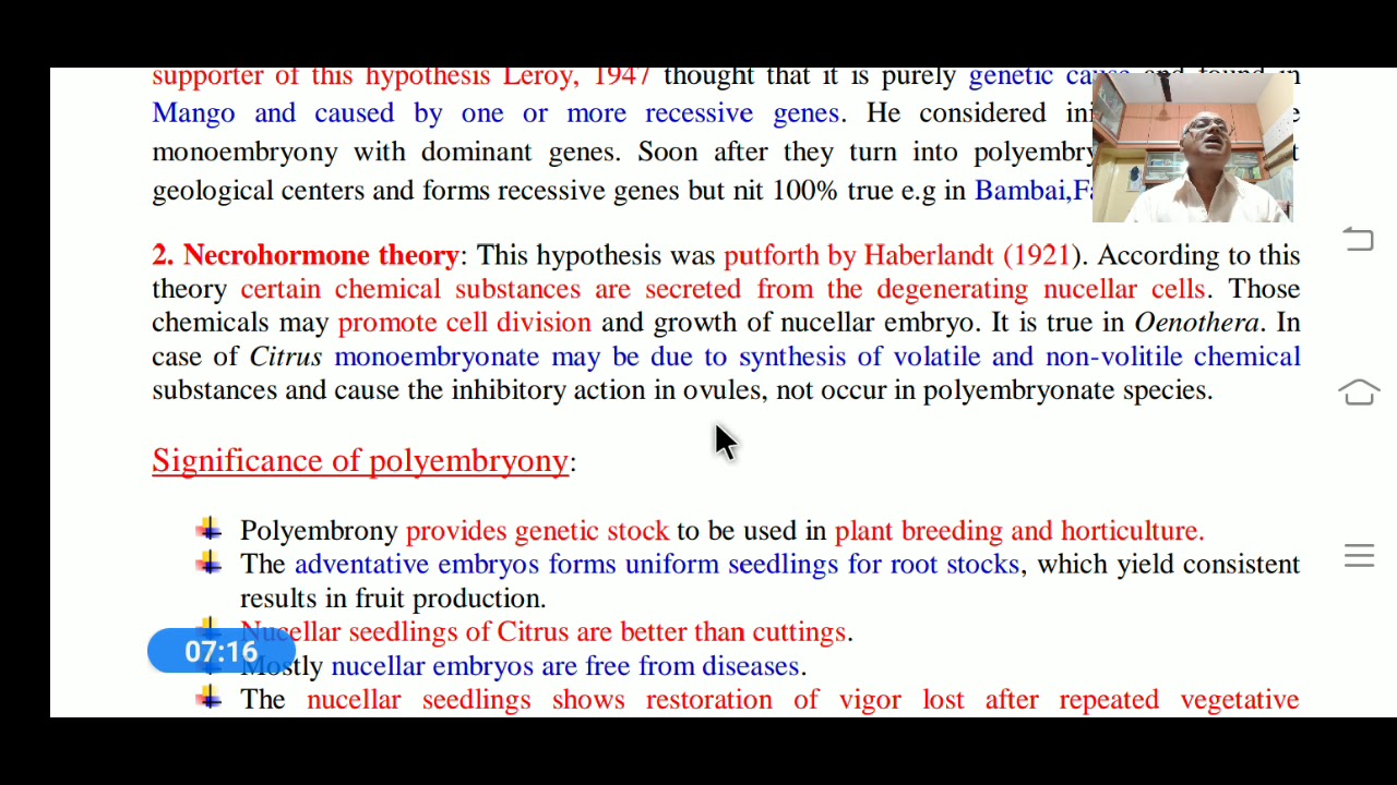 Causes & significance of polyembryony.ilahi2020