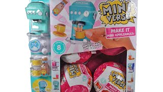 Miniverse Make It Mini Appliances Series 1 FULL CASE Blind Box COMPLETE COLLECTION Unboxing Review