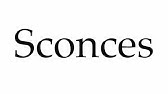 How To Pronounce Sconce Youtube