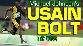 Usain Bolt tribute by Michael Johnson [Subtitles added]