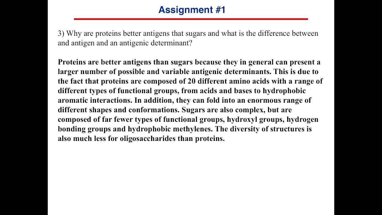 Assignment answers
