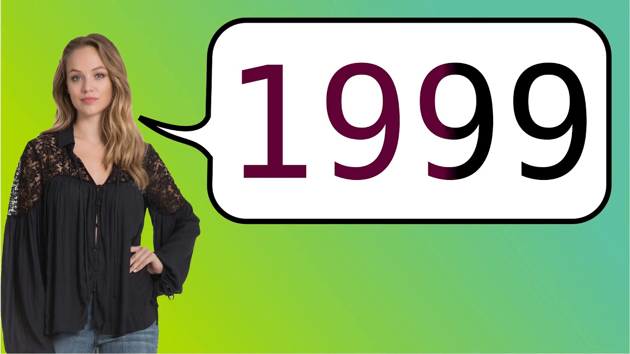 Como dizer '1999' em ingles? - YouTube