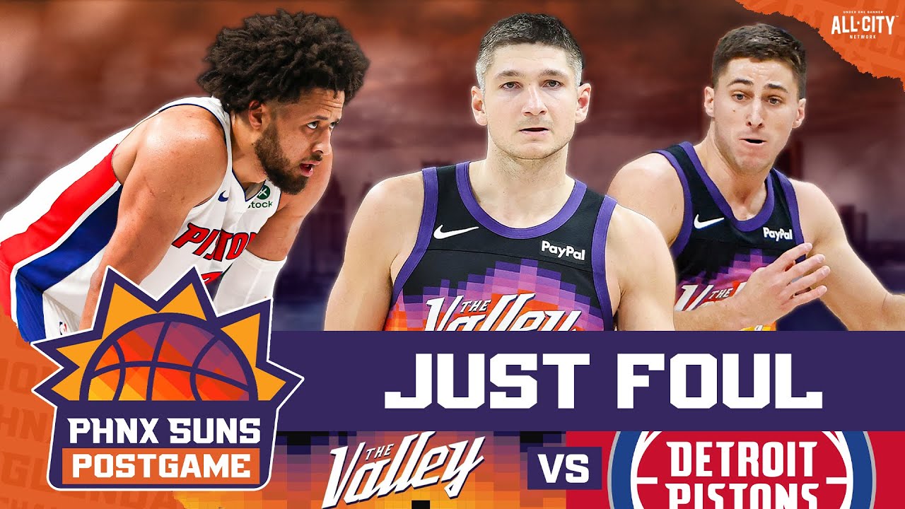 POSTGAME: Phoenix Suns SCREWED vs Pistons Despite Showing SERIOUS HEART Without Devin Booker