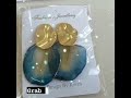 customised resin earrings