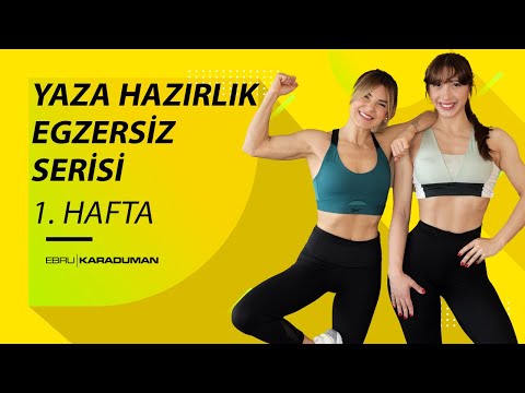 Bikini Workout 1.Hafta | Ekipmansız 6 Etkili Hareket ile 500 Kalori Yak!  #bikiniworkout