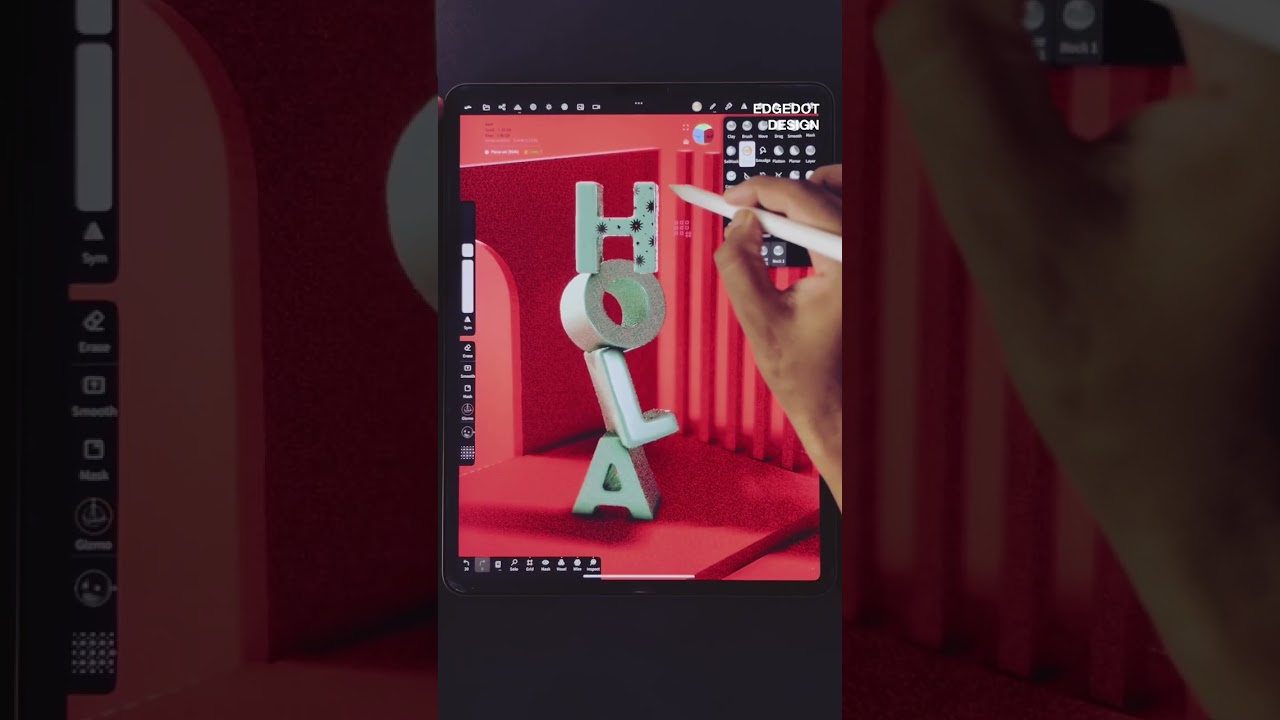How to create 3D abstract art in Nomad sculpt using iPad pro  