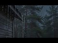 NO ADS Heavy Rain on a Dark Forest Cabin 🌧️ Cozy Storm Sounds for Deep Sleep &amp; Relaxation