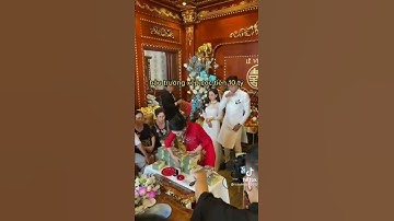 Hot đám cưới cô dâu Sóc Trăng xếp tiền mõi tay#shorts