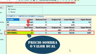 Information POM QM FOR WINDOWS COURSE: DUAL ANALYSIS - SHADOW PRICE - LINEAR PROGRAMMING - SESSION 6 News