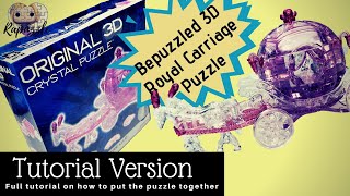 Bepuzzled 3D Crystal Puzzle Royal Carriage Tutorial Version