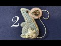 Beaded Brooch MOUSE/Брошь Мышонок из бусин и бисера/Брошь своими руками/Часть 2