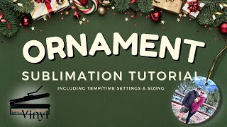 Sublimation Christmas ORNAMENT TUTORIAL l Ceramic Ornament Tutorial #sublimationtutorial #ornaments