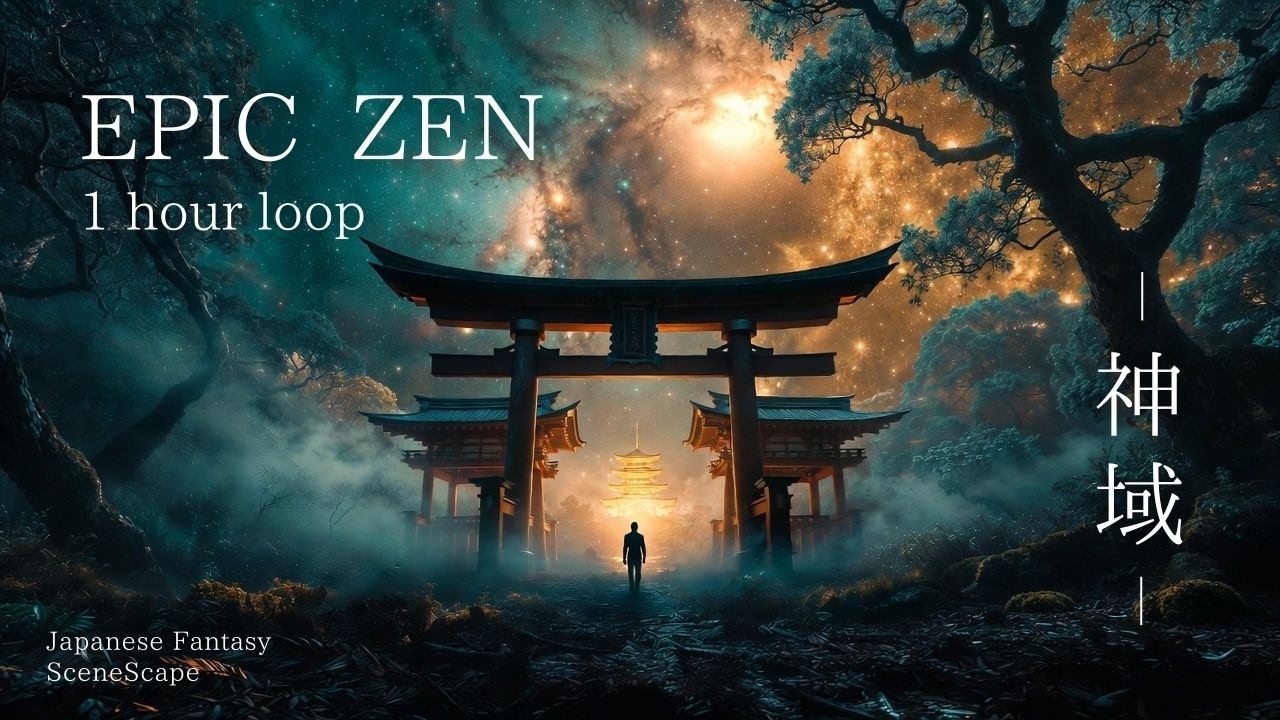 Sacred Shrine Realm | 1 Hour Loop - Epic Zen Orchestra Japanese Fantasy