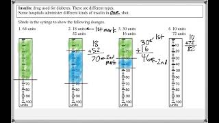 Math 117 : Chapter 11 #3, #4 (Math For Allied Health Tutorial : Insulin)