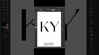 Letter K & Y Logo Design Trick in Illustrator - Adobe Illustrator Tutorial #ondesign #shortvideo