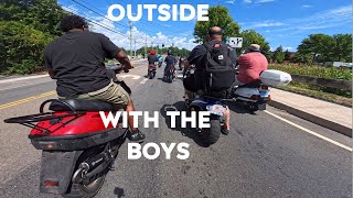 OUTSIDE with the BOYZ (SCOOTER GANG)