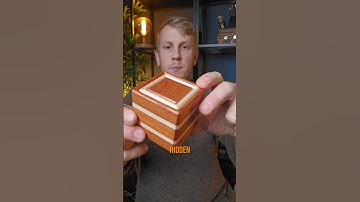 This beautiful puzzle box has two hidden compartments!! #puzzle #puzzles #woodworking #brainteaser