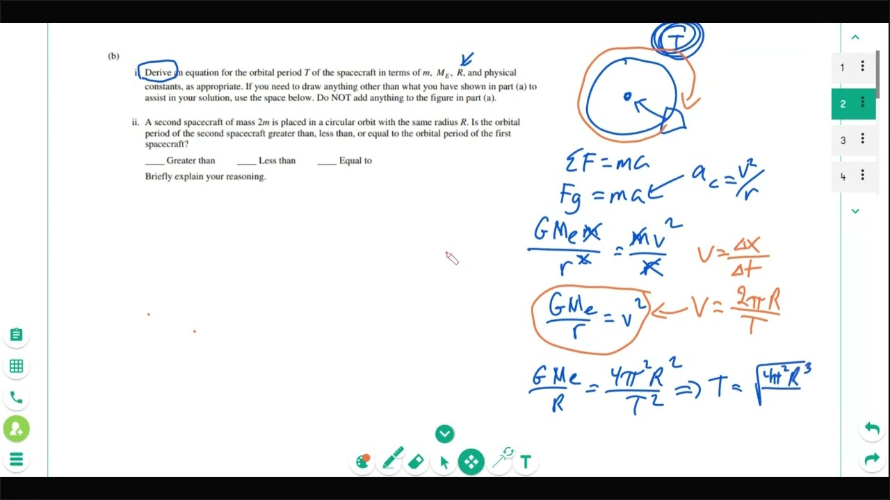 AP Physics 1 - 2018 FRQ Review: Circular Motion & Gravity | Fiveable ...
