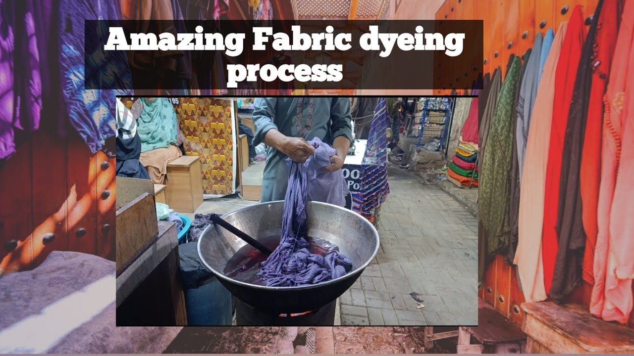 Amazing fabric dyeing Process - YouTube