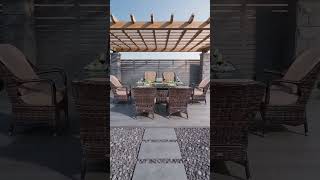 🔥PAG-1106R 6-seat dining set! 🔥 #home #garden #furniture #outdoorliving #patio #homedecor #backyard