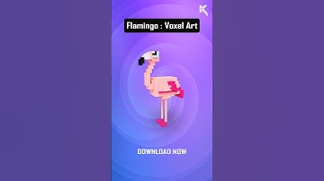 Flamingo voxel art , voxel 3d model | voxel 3d #minecraft #kritrim #magicavoxel #sandbox #3dart
