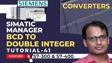 Siemens PLC Training 41 - BCD to Double Integer Conversion in Siemens PLC | Converters In PLC