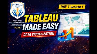 Tableau Tutorial for Beginners | Day 1 Session 1 | Data Visualization Basics | DYPERF