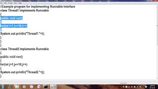 Implementing Runnable Interface in JAVA||JAVA in Telugu Lecture-72