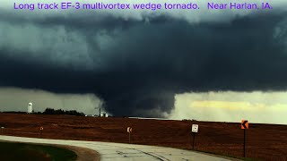 42624 Tornado Outbreak Destructive Multi-Vortex Wedge Near Harlan .