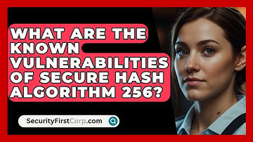 What Are The Known Vulnerabilities Of Secure Hash Algorithm 256? - SecurityFirstCorp.com
