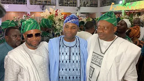 Lagos State Chairman Tafa Sego welcome by MUSA MUHAMMED, RTEAN President at ALHAJI Shame’s Party