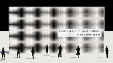 Arrayed Cone Wall Pattern Rhino Grasshopper Tutorial