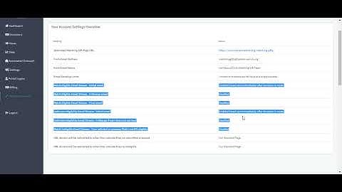 360MatchPro   Settings Overview