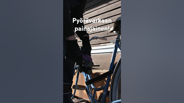 Polkupyörän lukko vs. akkurälläkkä