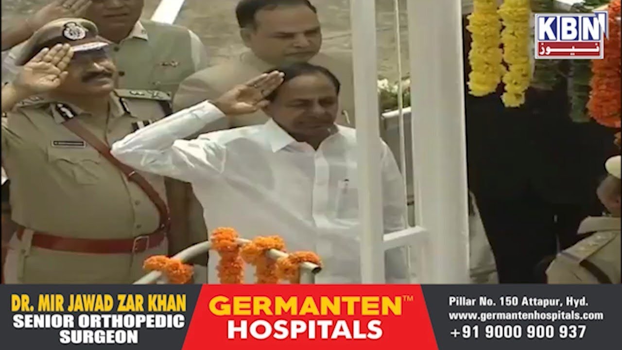 CM KCR Hoists National Flag in Golconda Fort|on 73rd Independence Day|Must Watch|