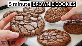 The EASIEST Fudgy Brownie Cookies! Better than Brownies!🔥