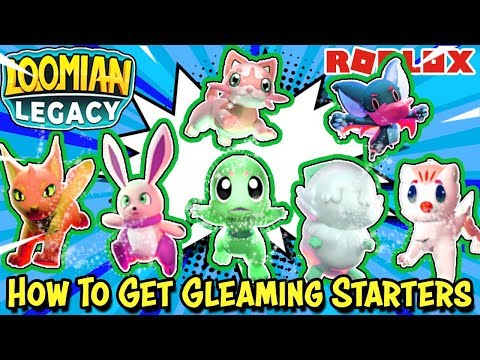 ALL GLEAMING STARTERS! (Shiny Loomians)