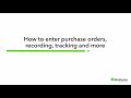 How to record Purchase Orders in QuickBooks Online | QuickBooks Online South Africa