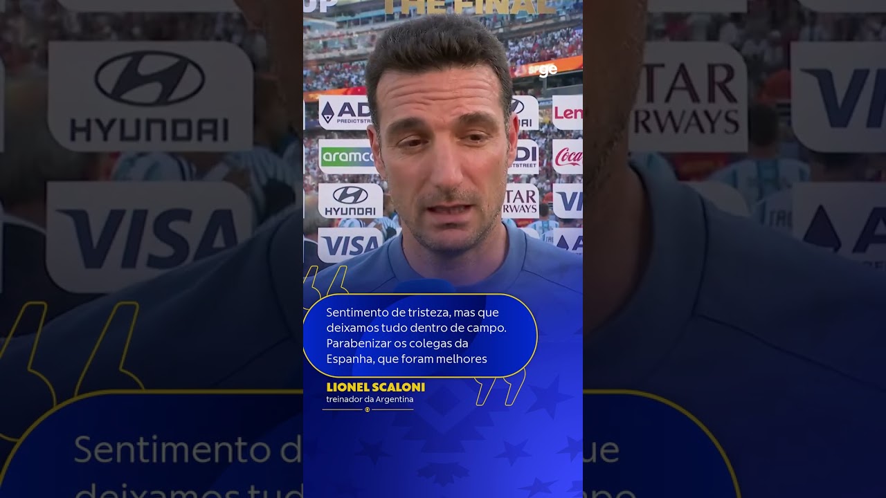 LIONEL SCALONI DESTACA ENTREGA DA EQUIPE ARGENTINA NA COPA | #shorts | Copa do Mundo 2026 | ge.globo