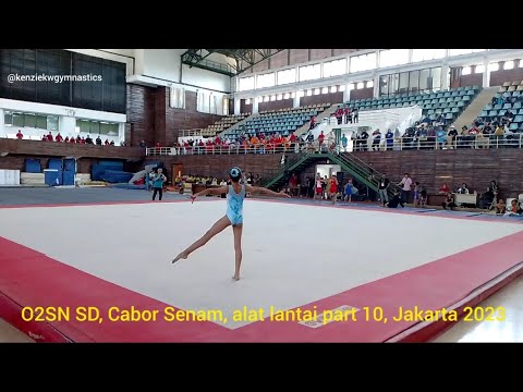 O2SN SD, Cabor Senam, alat lantai part 10, Jakarta 2023 - YouTube