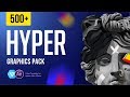 Hyper Graphics Pack - After Effects Template | FREE Extension, Typography, Lower Thirds, Transitions